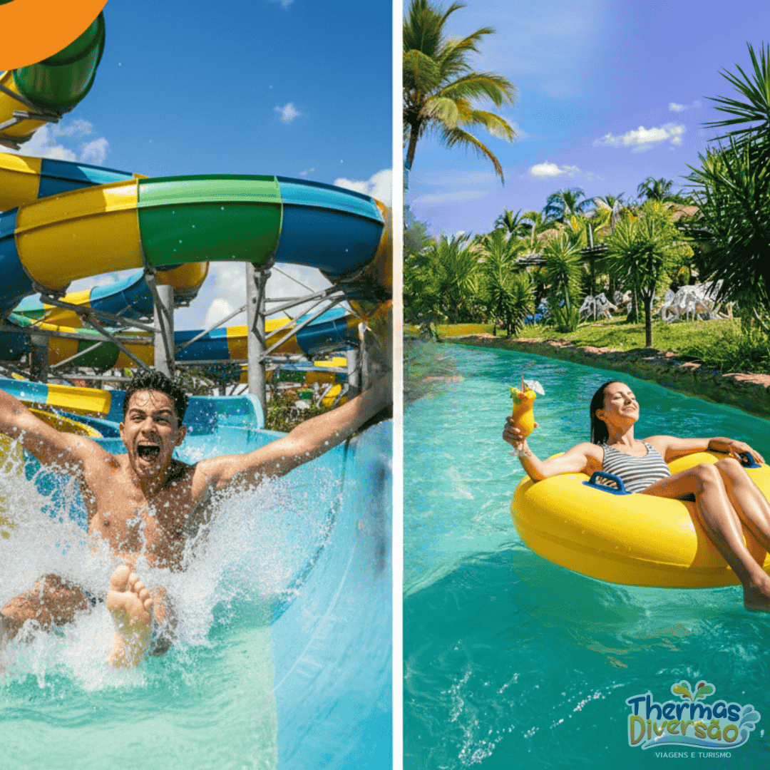 Compare Thermas e Hot Beach: qual parque escolher